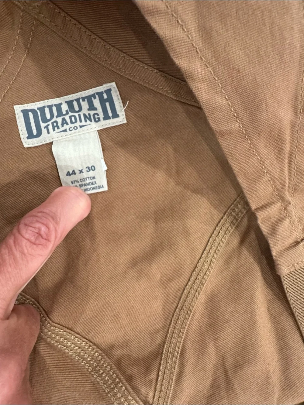 DULUTH Trading Co. Men’s    Brown Denim Carpenter Overalls Size 44X30 NWT